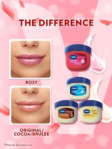 Vaseline 【2支装】7克保湿润唇膏 | 淡化唇纹 | 滋润润唇膏 | 2支7克玫瑰味润唇膏 | 干裂唇部适用 | 迷你护肤套装 | 日夜润唇膏 | 韩国制造 - Rosy - 查看 3