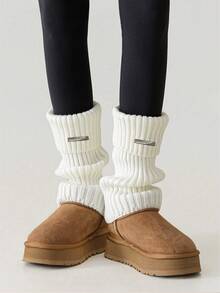 1pair Women's Leg Warmers Japanese Stacked Leg Warmers Autumn And Winter Long Leg Warmers, Spring And Autumn JK Long Leg Warmers For Winter Warmth, Y2k, Cozy - White - View 5