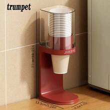1pc Desktop Disposable Cup Holder Rack [Cups Not Included], Dust-Proof - Large Capacity Durable Plastic, Cup Storage Box, No Drilling Installation, Space-Saving Vertical Storage Design, Multi-Compartment, Suitable For Kitchen, Office, Bathroom - Durable And Easy To Clean. Cup Holder Rack - Multicolor - View 11