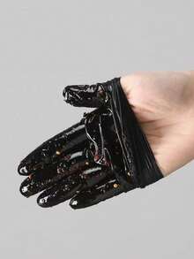 Black Disposable Nitrile Gloves, Box Of 100,4 Mil,Kitchen Cleaning Supplies, Waterproof And Durable - Black - View 5
