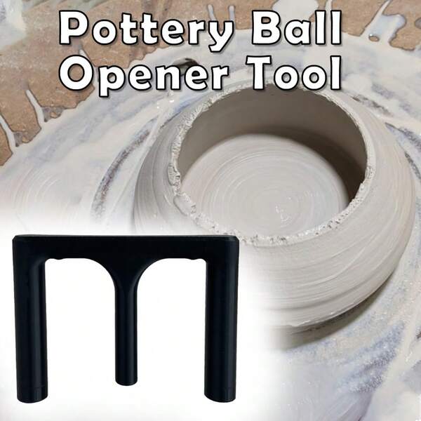 Pottery Ball Opener Tool For Ceramics, Ergonomic Pottery Base Bottom Guide For Perfect Artisan Creations