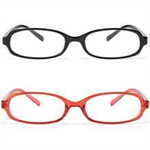 Women's Fashion Small Office - Siren Fake Glasses With Transparent Lenses - 紫色框架 - 查看 2