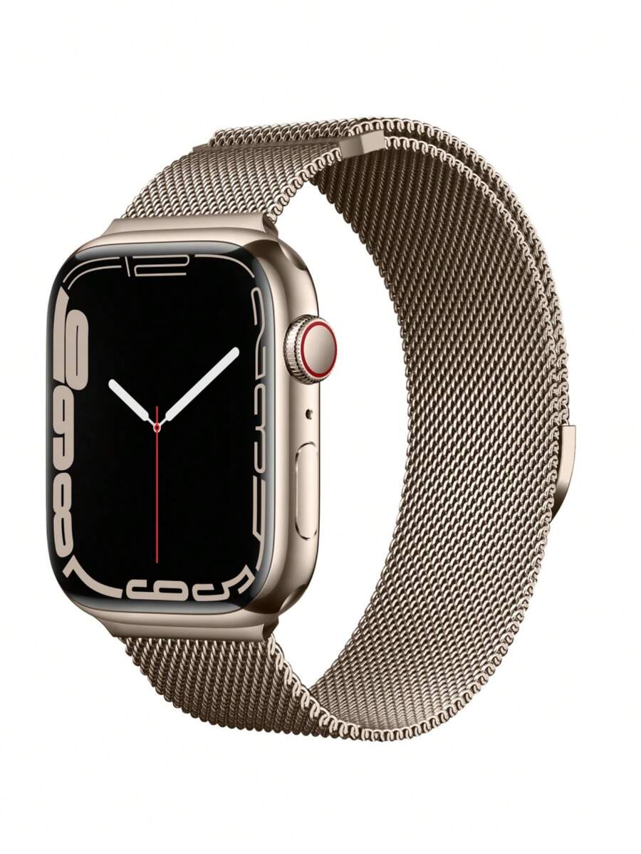 1条经典金属磁吸米兰尼斯表带，运动时尚，兼容 46mm、49mm、40mm、44mm、45mm、41mm、42mm、38mm，兼容 Series 11、10、9、8、SE、7、6、5、4、3、2、1、Ultra、3、2、1、S10、S11，兼容 Series Ultra/SE/10/9/8/7/6/5/4/3/2/1