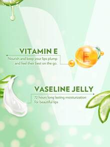 Vaseline [4.8克] 芦荟润唇膏 | 保湿润唇膏 | 滋养润唇膏 | 适用于严重干燥和皲裂的嘴唇 | 韩国制造 - ALOE - 查看 4