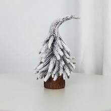 Christmas Decoration Twisted Neck Mini Artificial Christmas Tree, Holiday Party Decor, Small Christmas Tree For Window Display, Tabletop Ornament, Christmas Decoration, Snowy Artificial Pine Tree Elf Twisted Neck Christmas Tree Home Decor Christmas Decorations Room Decor
