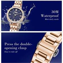 FILA Premium Ladies' Quartz Watch – Shiny Crystal Frame, Pearl Face & Steel Bracelet | Luxurious Gift For Her