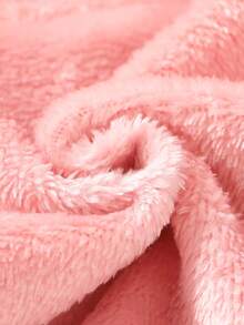 2pcs Set, Casual Elegant Sweet Cute Baby Girl Outfit, Soft & Comfortable, Cartoon Cloud Embroidery 3D Hooded Fleece Jacket & Pants Set, Infant Girl Autumn Clothes, Suitable For Daily, Vacation, Party, Outing - Multicolor - View 8