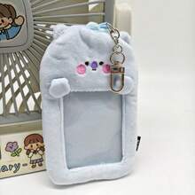正版官方授权萌系风格挂件可爱BT21卡通毛绒卡包可放餐卡拍立得小卡片照片展示挂件