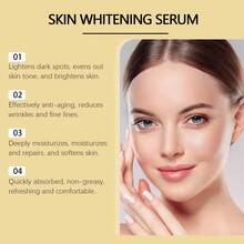 Hoygi Kojic Acid Skin Whitening Serum - Gently Hydrating Nourishingfade Dark Spots Brightens Complexion Improve Dull Skin Repair Skin Underlying Layers Even Skin Tone Anti-Aging Restore Luster (100ml) - 白色 - 查看 6