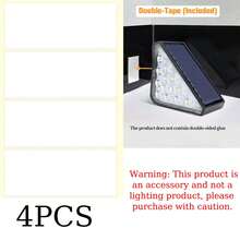 2/4pcs Warm Light 13LED Solar Stair Lights, Outdoor Safety Lighting Ground Lights, Warm LED Night Lights, Triangular Minimalist Stair Lights, Auto On/Off Daytime, Semi-Recessed Installation, Lithium Battery, Solar Powered Charging, Outdoor Garden Decor, Outdoor Lighting | Modern Stair Lighting | Solar Charging Lights, Garden, Entrance, Hallway, Walkway, Patio, Party Decor Lights, Christmas Decor, Halloween Decor, Indoor/Outdoor Floor Decor, Camping Decor - Step Light-warm Color - View 11
