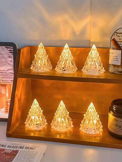 6 Stück LED Eisberg Atmosphäre Nachtlicht, kann Partyatmosphäre verbessern, Feiertags-Dekorationslicht, für Zuhause, Wand, Küche, Spielzimmer, Party, Geburtstag, Outdoor, Hochzeitsdekoration