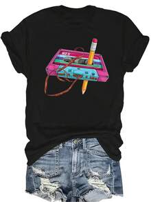 Women T-Shirts - Black - View 1