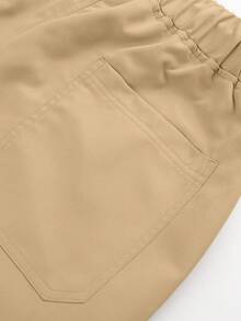 1pc Young Boy Streetwear American Style Cool Casual Cargo Pants - Khaki - View 5