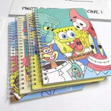 1 pieza/2 piezas Cuaderno de espiral A5 con diseño de alta calidad de Bob Esponja y Patricio Estrella, dedicado a estudiantes, para la temporada de regreso a clases, pequeños regalos para fans (estilo aleatorio)