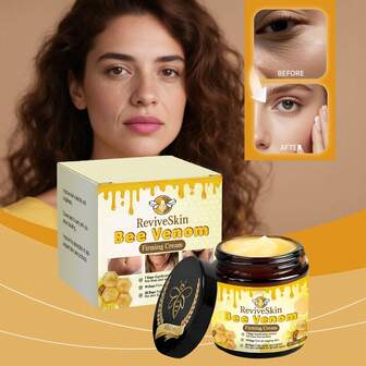 Bee Firming Cream With Bee , Glycerin, And Mulberry Root Extract, Deep Moisturizing, Light Brown, Makes Light Brown Skin Look Smoother And Firmer, Naturally Plump, Gentle And Non-Irritating, Suitable For All Light Brown Skin Types