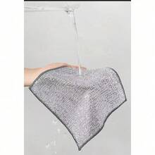 30pcs Magic Cleaning Cloth Thickened Double -Sided Metal Steel Wire Rags Kitchen Dish Pot Washdishing Cloths Towel Clean Tools