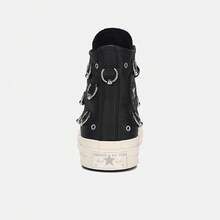 Converse 男女通用 Chuck Taylor 70S SEASONAL 高帮帆布鞋 A14451C - 黑色 - 查看 4