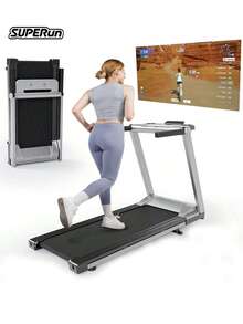 Folding Treadmill With Incline, 3.5HP Foldable Treadmills With 350 LBS Weight Capacity For Home Room, Compact Portable Treadmill For Small Space Walking Jogging Running