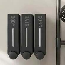 300ml Wall-Mounted Soap Dispenser, Manual Soap Dispenser, Shampoo, Body Wash, Soap Dispenser, Hand Wash Bathroom Container, Bathroom, Hotel, Kitchen Container, Bathroom Storage And Organization - Multicolor - View 15