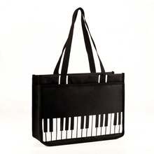 单肩包，防水尼龙，多种颜色可选，大容量钢琴练习包，音符钢琴辅导手提包