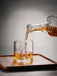 6PCS Christmas Mountain Whiskey Glasses, 180ml Creative Old Fashioned Rock Glasses, High Borosilicate Liquor Tumblers, Barware Set, Holiday Gifts, Christmas Decorations, Party Supplies, Drinkware