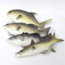 4pcs Artificial Simulation Fish Model, Marine Animal Realistic Fish Replica Including Bass, Spotted Fish, Tuna, Small Sea Fish, Carp, Lifelike Fake Fish For Aquarium Decoration