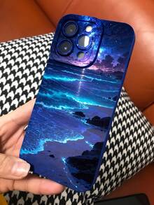 Nighttime Beach With Starry Sky Pattern Phone Cases Iphone,Soft, Comfortable Feel With TPU Material,For Women's Or Men's Style.For IPhone 16,15,14,13,12,11series Suitable For IPhone Phone Case Models.Phone Cases\For Iphone Cases\Iphone 17 Cases\Iphone 17 Air\Iphone 17 Pro\Iphone 17 Promax Cases\Iphone 16 Case\Iphone 16 Promax Case\Iphone 13 Case\Iphone 15 Case\Iphone 14 Case\Phone Case Iphone 14\Iphone 16 Plus Case\Phone Case Iphone 15\Phone Case Iphone 13\Iphone 16 Pro Case\Phone Case Iphone 16\Iphone 16 Case\Fall Phone Case\Iphone 15 Promax Case\Halloween Phone Case\Christmas Phone Case.It Makes A Great Little Gift For Friends - 寶藍色 - 查看 2