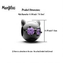 Manyilus Manyilus Original Sterling Silber Halloween Charm Kollektion: Halloween leuchtender Magie Charm, Halloween schwarze Spinnen Charm, Halloween Schloss Charm, Halloween kleiner Teufel Charm, Halloween Fledermaus Charm, Heiliger Glanz Kreuz Charm.