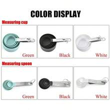 4Pcs Measuring Cups Spoons Kitchen Baking Cooking Tools Set Kitchen Supplies - Multicolor - View 2
