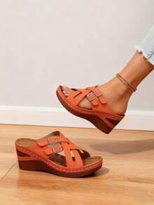 11Gladiator Sandals Slides Women Fashion Metallic Reptile-Embossed Heeled Sandals,Women's Gold Silver Slide Sandals Strappy Block Heel Bohemian Beach Shoes,Chic Gladiator Heeled Slides With Metal Buckle Dressy Summer Sandals,Platform Slide Sandals Women Fashion Reptile Print Ankle Strap Sandal,Women's Casual Luxury Slides Strappy Sandals Comfortable Low Heel - 橘子 - 查看 3