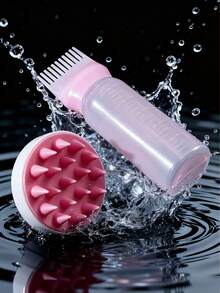 Perie de șampon pentru dispozitiv de masaj pentru cap, cu peri moi din silicon, sticlă de spălare uscată pentru șampon, sticlă pentru vopsire și permanentare în salon, sticlă stoarcabilă pentru permanentare, sticlă pentru coafare, produse de îngrijire a părului.