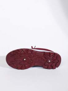 "Round Toe Slip-On Platform Shoes Winter 2025 New Export Women's Thermal Lined Warm Parent Shoes Wholesale Casual Outdoor Boots Cross-Border Snow Boots" - Red - View 10