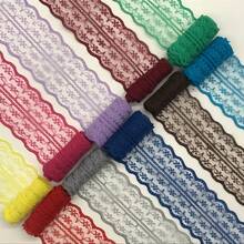 1 pièce Rouleau de ruban en dentelle noire de taille 1/10/30 - Convient pour les artisanat DIY, la décoration d'accessoires pour femmes, l'emballage de cadeaux et les cadeaux de fête (mariages, Noël, Thanksgiving, anniversaires d'Halloween). Bordure de tissu à motif floral élégant, décoration d'événement, design de dentelle classique, texture de dentelle élégante