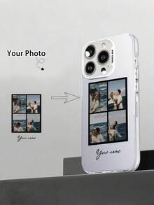Ốp lưng điện thoại DIY phong cách tối giản dễ thương màu đen mờ, kiểu dáng khung ảnh cưới, 1 chiếc, thiết kế ảnh tùy chỉnh, cá nhân hóa với tên của bạn. Bền đẹp và thời trang. 1 chiếc ốp lưng điện thoại kiểu dáng khung ảnh cưới màu đen mờ tùy chỉnh bền đẹp, tương thích với Apple XR 11 13 14 15 và 16 Pro Max. Trong suốt, thời trang, nhiều màu sắc, dễ thương, tối giản và hoàn toàn phù hợp với điện thoại của bạn. Một món quà cá nhân hóa độc đáo dành cho bạn bè, người yêu và mẹ, quà sinh nhật, quà kỷ niệm. Thời trang. Max. - trắng - Xem 3
