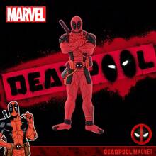 Marvel 1PC  Officially Licensed Deadpool Refrigerator Magnet PVC Magnet Fun Gift For Deadpool Fan Durable Lightweight Perfect For Home Office Kitchen Collectible Merchandise Unique Deadpool Design Gift - Burgundy - View 2
