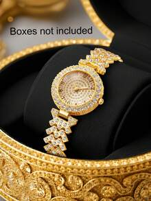 1pc Elegant Luxury High-End Exquisite Women's Quartz Watch - Suitable For All Occasions, Wonderful Gift For Holidays