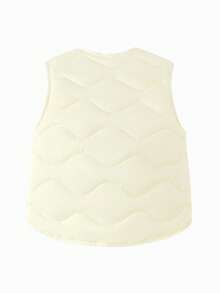 Balabala 2025 Winter Baby Down Vest, Thickened Warm Jacket, Cute & Fashionable - Milky White - View 3