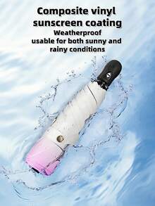 The Creative Minimalist Sun Umbrella, The Pocketed Sun Umbrella, The Black Vinyl Sunshade, The Compact Sunshade, With A Pocket Design The Size Of A Palm, Is Easy To Fold And Can Be Easily Tucked Into A Bag Or Pocket, Making It Convenient To Carry. The Outer Layer Adopts A Minimalist Solid Color Style, With Various Styles,