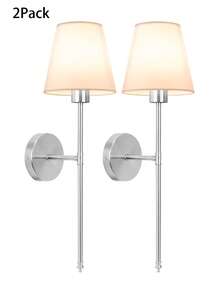 2 luminárias de parede recarregáveis, lâmpadas removíveis e com controle remoto, cores RGB ajustáveis e 3 temperaturas de cor, luzes de parede sem fio para sala de estar, quarto, cabeceira, escadas, iluminação interna