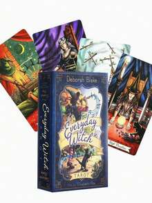 Hochwertige Papier-Materialien Tarotkarten "Everyday Witch", Familienunterhaltungsspielkarten, Spaß Wahrsagespiel Kartendecks für Anfänger Frauen