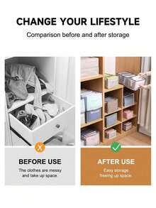 1/3 pièces Boîte de rangement pour sous-vêtements noirs, compartiments de placard de type tiroir, boîte de rangement pour vêtements et chaussettes à maille visuelle, boîte de rangement pour armoire, sous-vêtements, soutien-gorge, économise l'espace familial, peut être utilisée pour l'armoire, la chambre à coucher