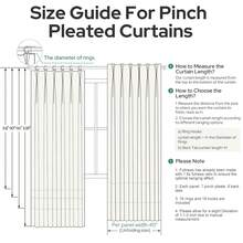 4 Panels Pinch Pleated Curtains Natural Linen Pinch Pleat Back Tab Semi-Shading Drapes With Hooks Rings Window Curtains Home Decor - LANH - Xem 7