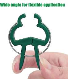 20 abrazaderas para plantas, abrazaderas de jardín de 32,1 x 42,3 mm para sujetar plantas, flores y enredaderas, juego de abrazaderas para plantas suaves y duraderas