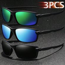 3PCS Fashionable Vintage Cycling Fishing Unisex Sport Glasses Men Women Classic Retro Mountaineering Outdoor Sports Glasses Male Female Luxury Brand Designer Glasses Tropical Beach Vacay Summer Pastels Eyeglasses Glittering Material Classy Aesthetic Vacation Outfits Shades Man Classic Cycling Shopping Outdoor Sports