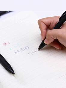 4-In-1 Retractable Ballpoint Pen - 4 Colors, Smooth Writing, Great For Office Supplies And Precision Writing, Essential Office Stationery | Ballpoint Pen Set | Smooth Writing Pen - Multicolor - View 12