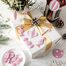 10/20 件圣诞树挂饰 PVC 圣诞粉色拐杖糖棒棒糖装饰圣诞挂饰生日派对装饰工艺品适用于节日圣诞树派对、圣诞树、圣诞老人、圣诞装饰、姜饼屋、圣诞礼物圣诞树挂饰、圣诞礼物 - 粉色 - 查看 5