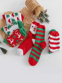 Women's Christmas Warm Soft Floor Socks, Autumn Socks - Christmas - View 9