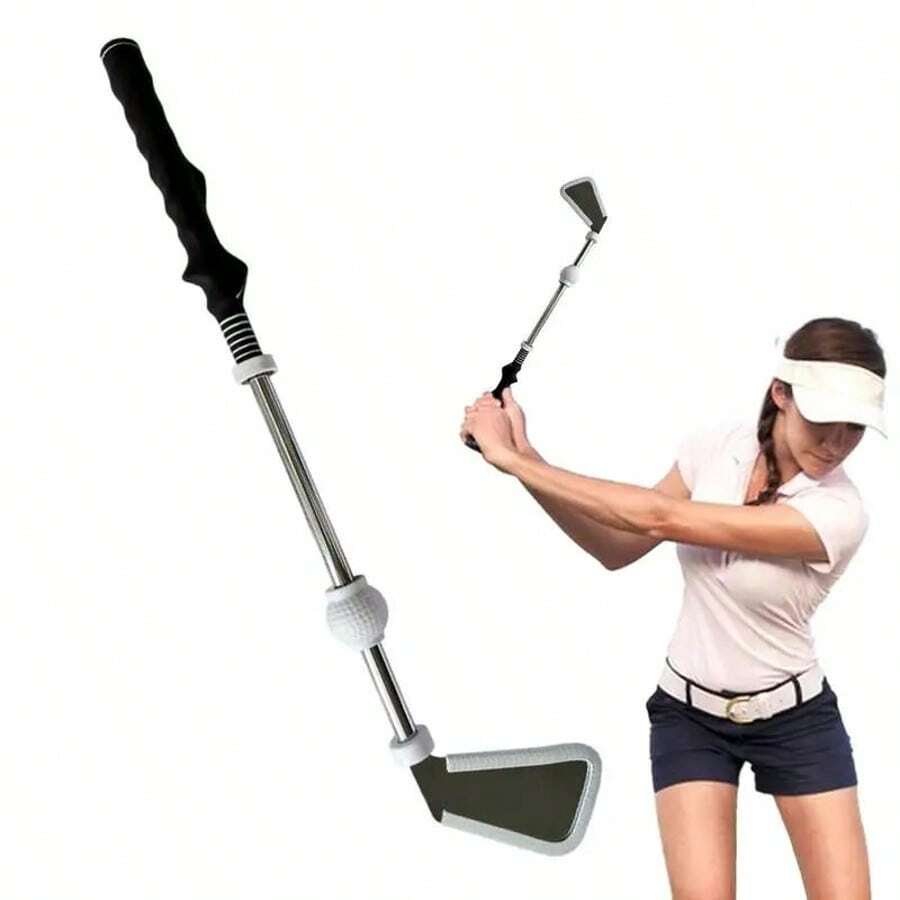 Indoor Golf Training Aids Swing Strength Tempo Chipping Hitting Trainer With Club Grips For Practice And Aids