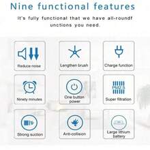 USB Rechargeable Smart Robot Vacuum Cleaner, Home Cleaning Robot, Sweeping, Mopping, Vacuuming All-In-One - Multicolor - View 8