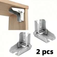 90° Self-Locking Folding Hinge | Thickened Steel Structure Load-Bearing System (Common For Tables, Stools, And Coffee Tables) | Industrial-Grade 10,000-Fold Test | Invisible Mounting Accessories | Furniture Transformation Kit